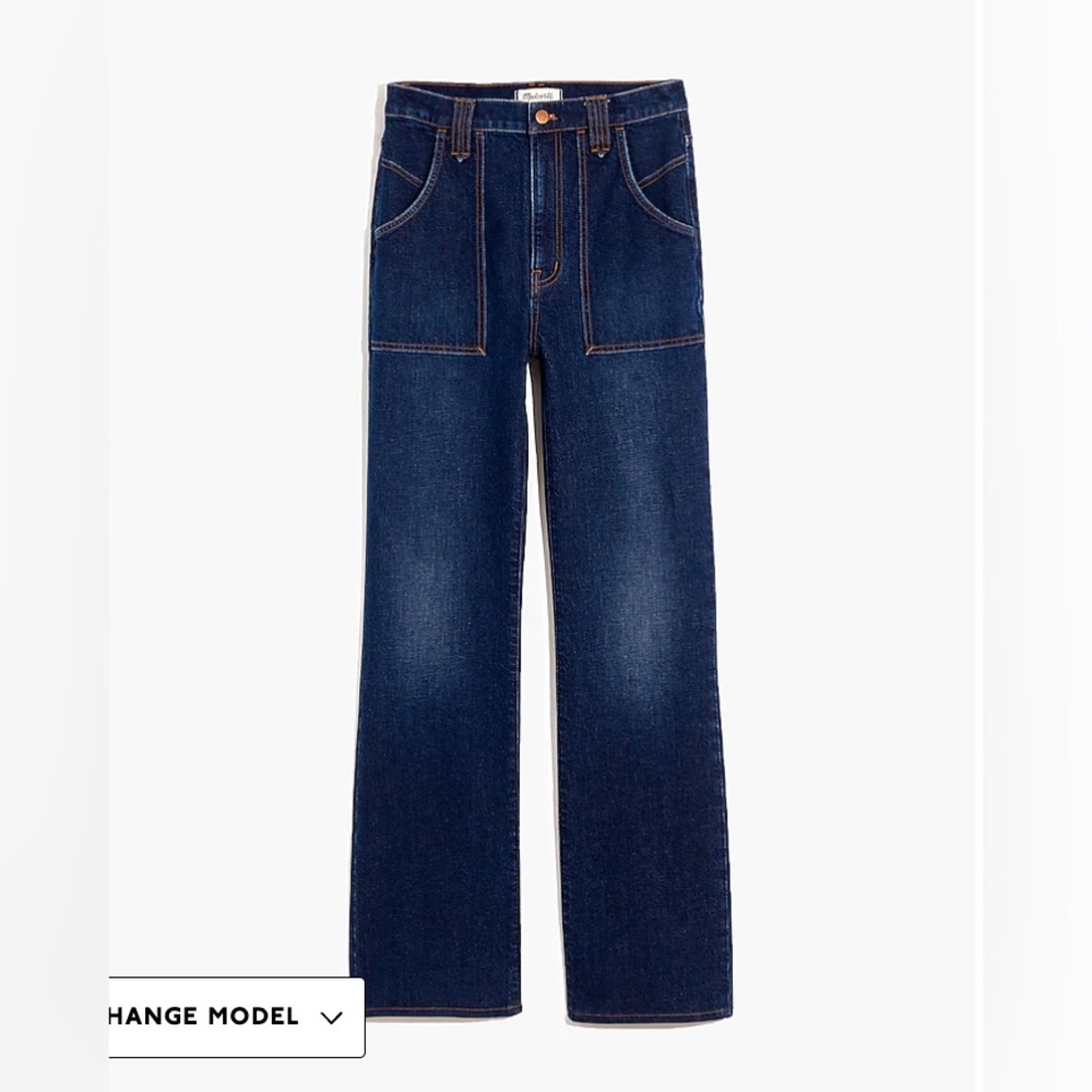 High-Rise Bootcut Jeans in Hezelton Wash: Carpenter Edition